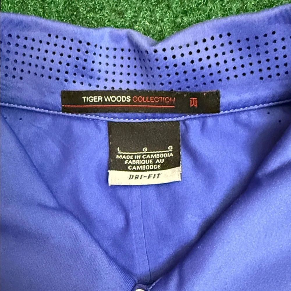 Tiger Woods Collection by Nike Dri-Fit Polo (Royal Blue / Size Large)